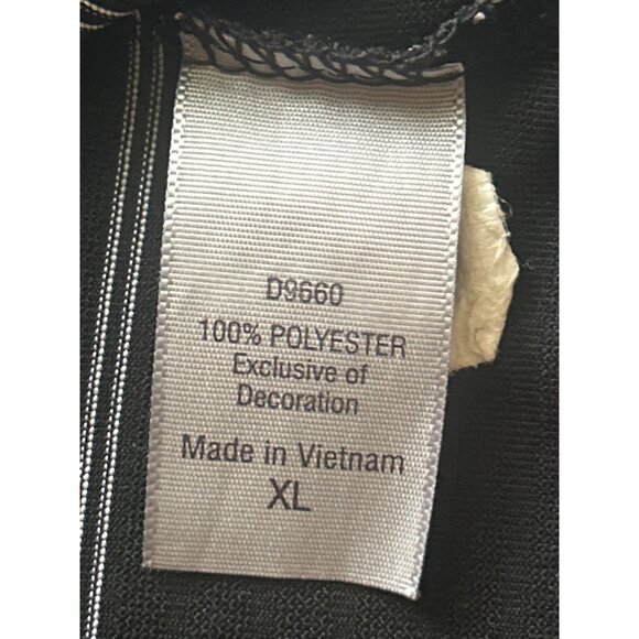 Champion Golf Duo-Dry Black Striped Short Sleeve Polo Shirt, Size XL - Picture 4 of 9